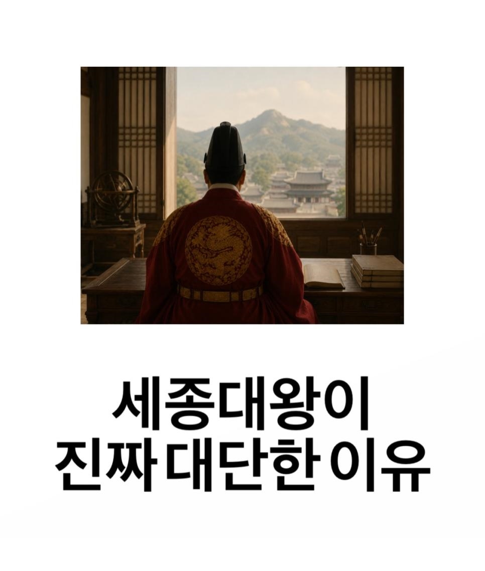 세종대왕이 ㄹㅇ 대단한 이유