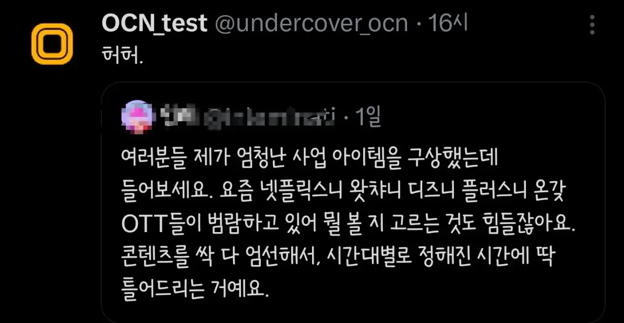 트윗 유저의 사업 아이템을 보고 웃는 기업.jpg