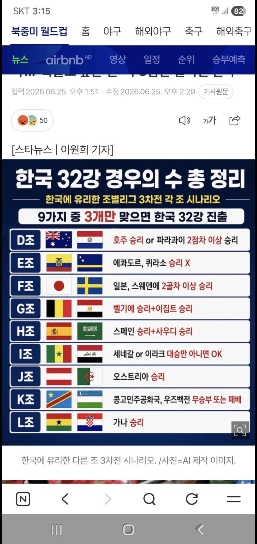 경우의 수 등장 그러나 3개 맞아야 함