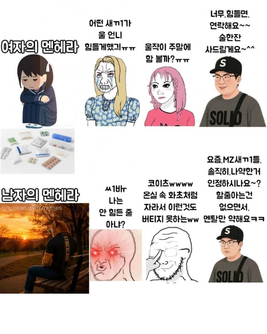 남자의 정신병이 치료받기 힘든이유