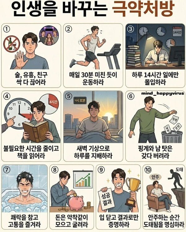 인생을 바꾼다는 극약 처방 10개 jpg