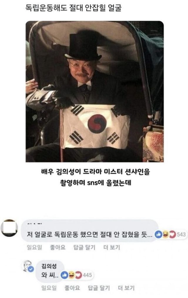 독립운동해도 절대 안 잡힐 얼굴.jpg