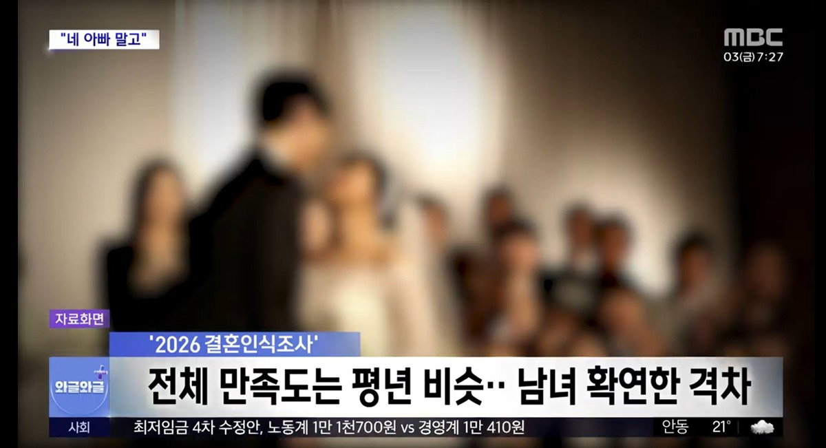 70대 여성 절반 이상이 결혼 자체를 추천하지 않는다