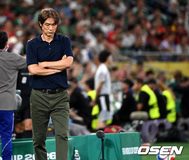 '0-1 충격 패배' 홍명보 감독 인터뷰, "오늘 결과는 감독 책임"