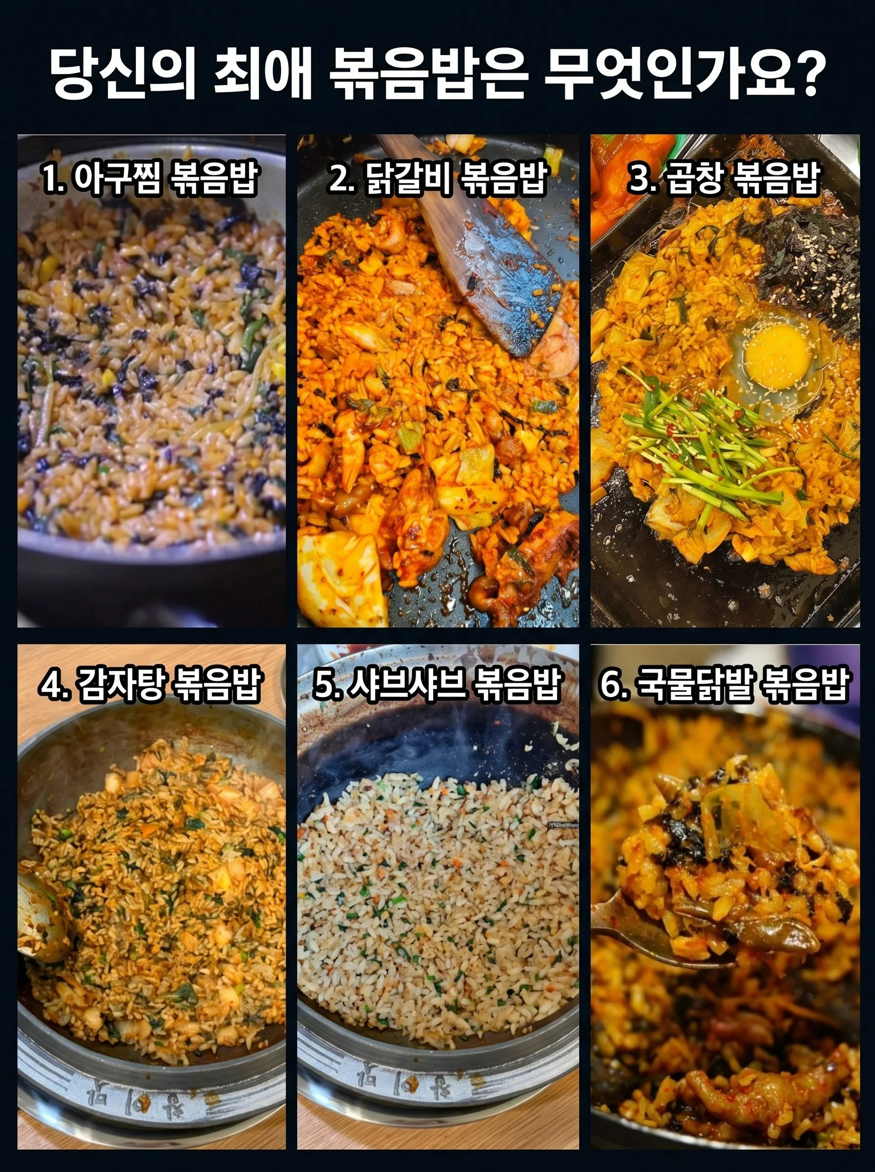 당신의 최애 볶음밥은 무엇인가요? . JPG