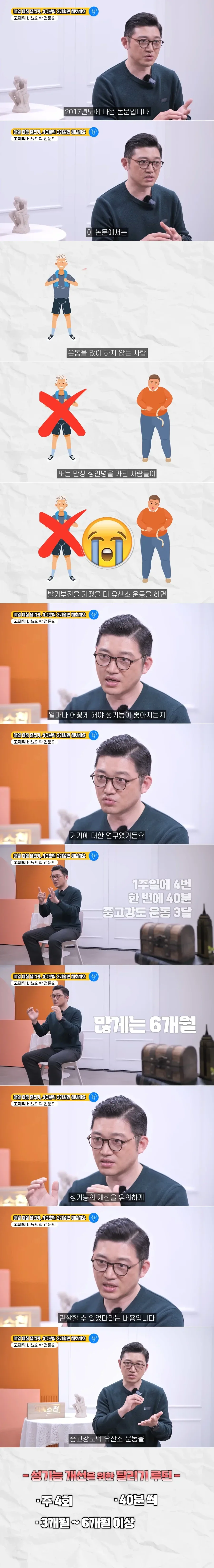 러닝하면 성기능이 좋아진다!