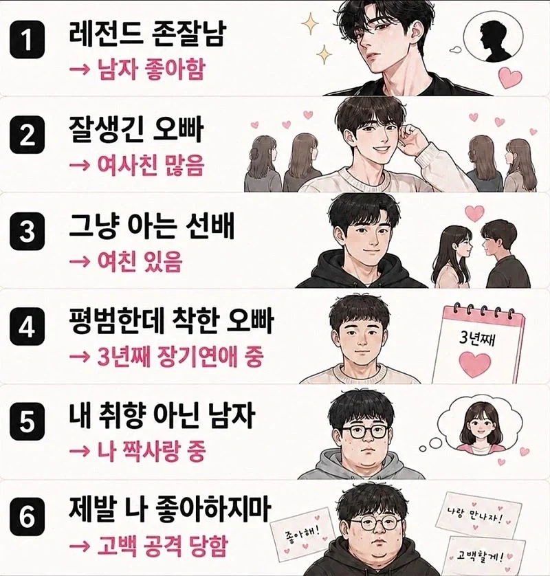 여자들이 보는 남자 현실