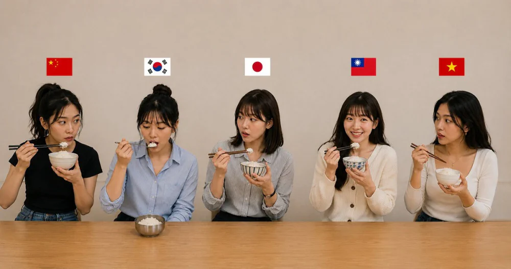 밥 먹을때 한국인이랑 다른 동아시아인들 구분 가능한 의외의 부분