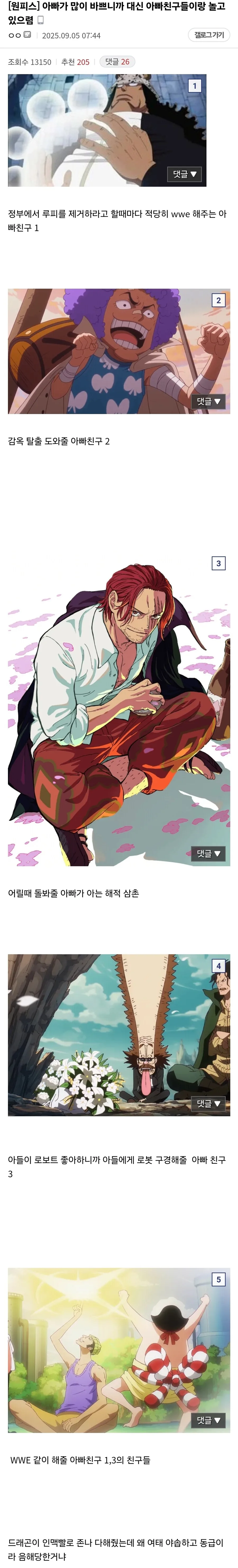 원피스 주인공 루피가 받은 가장 큰 특혜