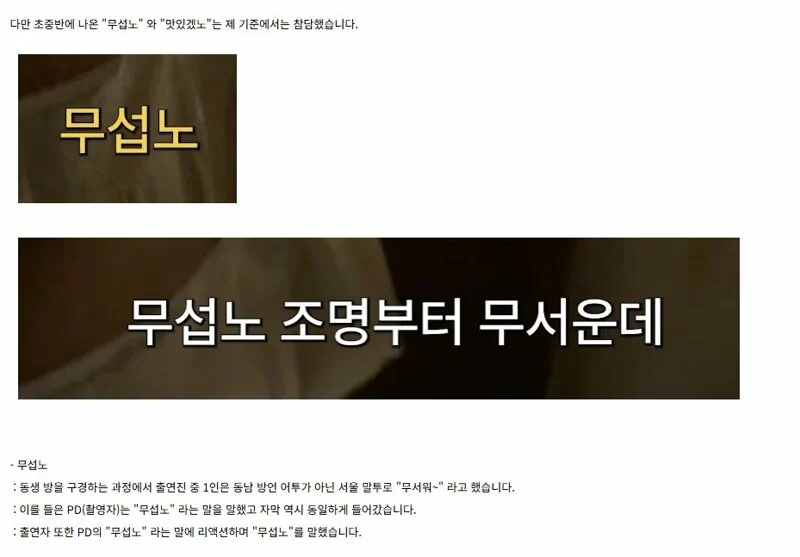 리센느 사투리가 불편하다는 한 커뮤유저