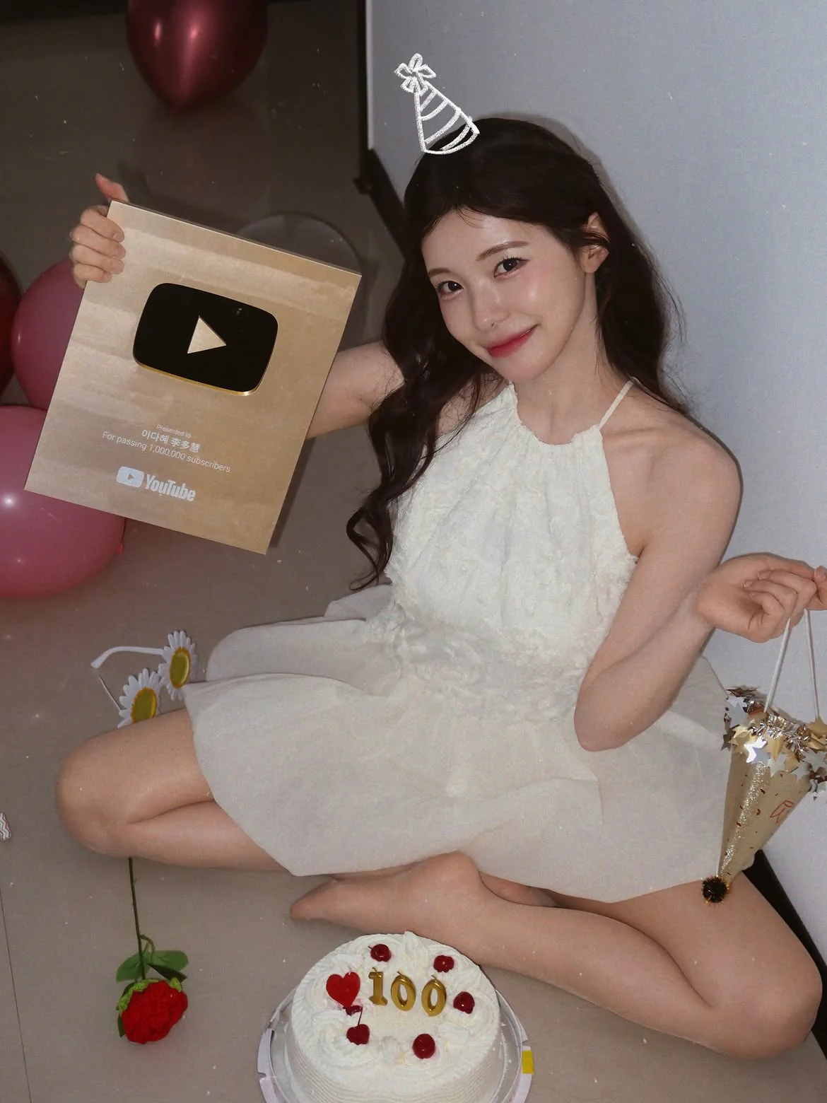 유튜브 구독자 100만 달성한 이다혜 치어리더 인스타