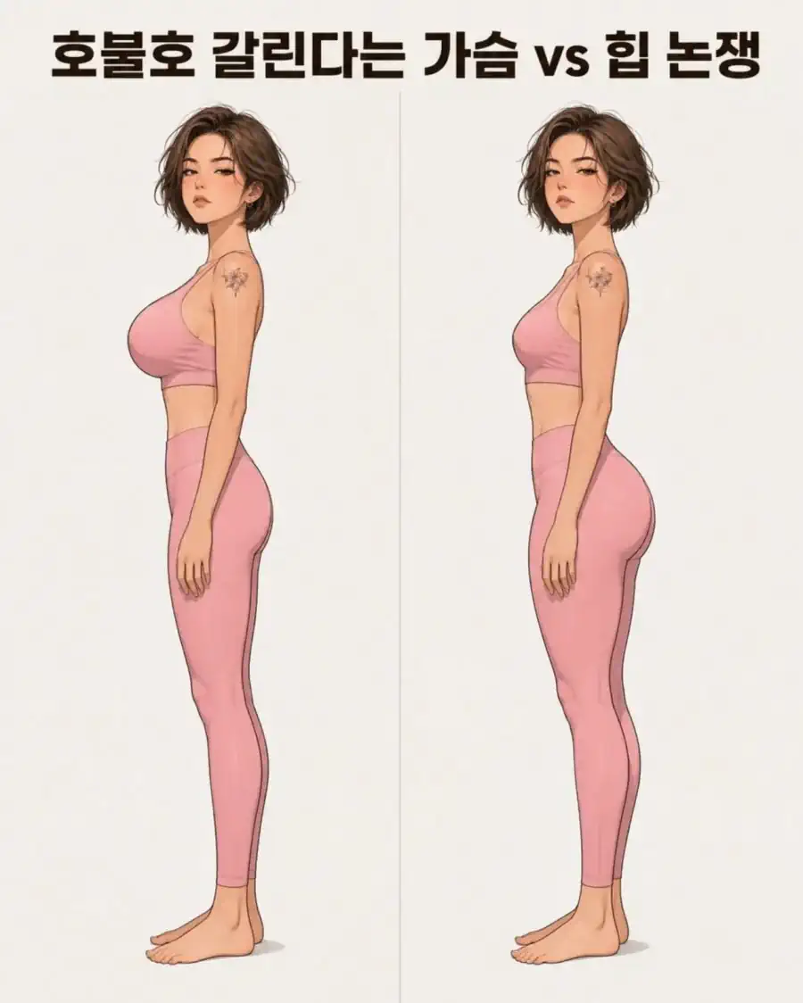 호불호 갈린다는 가슴 vs 힙 논쟁