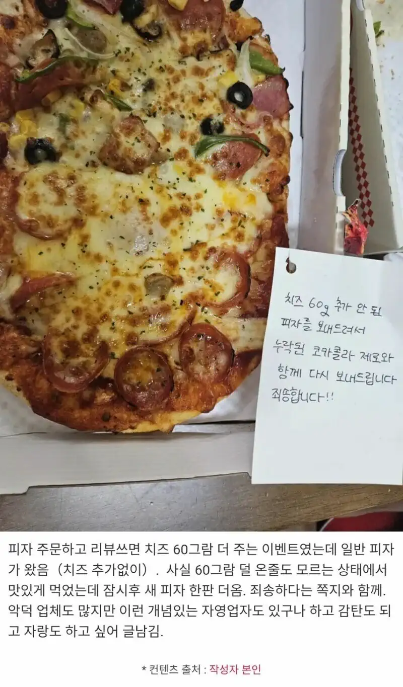 피자 주문해서 먹고 있는데 피자가 또 왔다?
