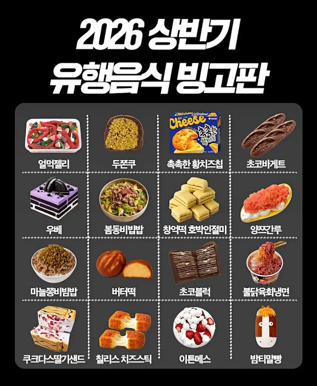 현재 서로 충격받고있는 상반기 유행음식..JPG