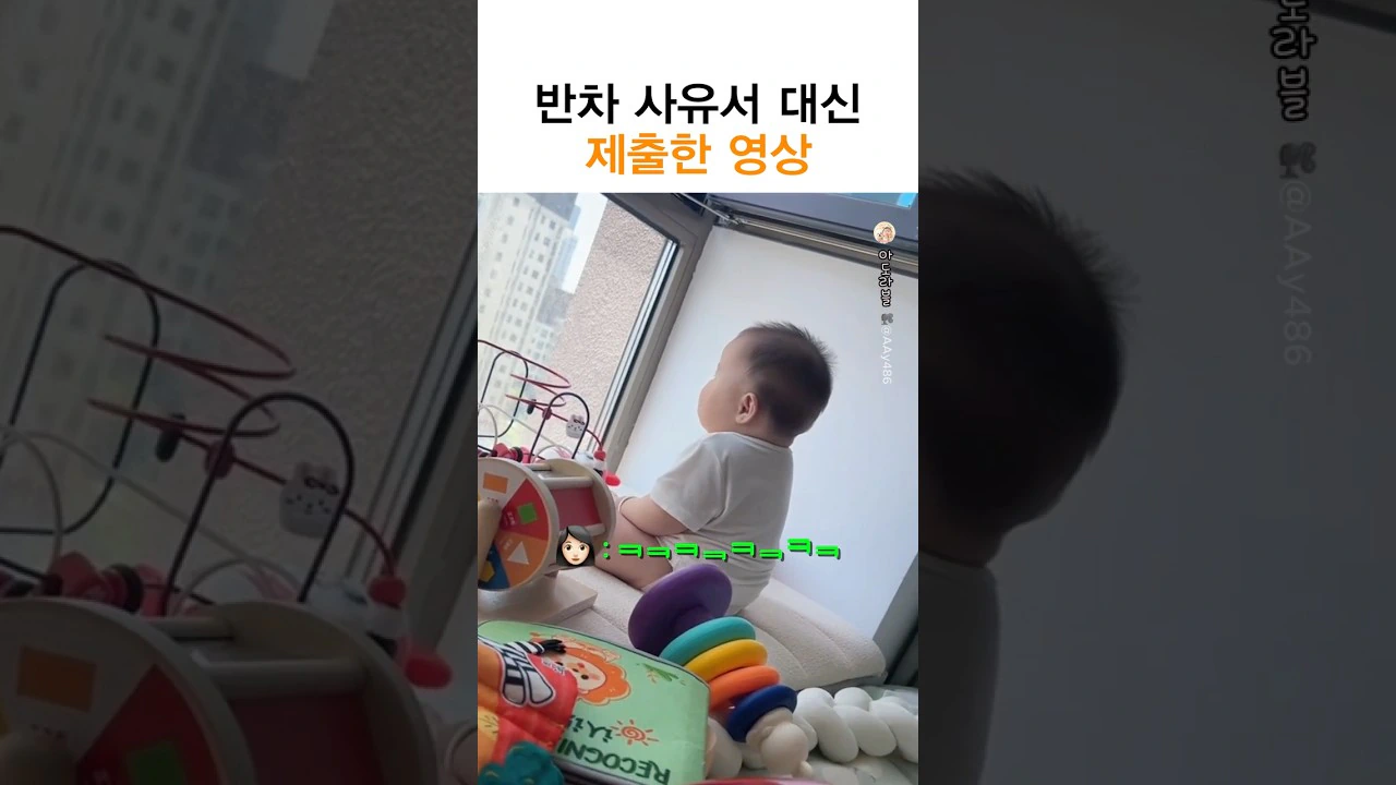 반차 사유서 대신 제출한 영상