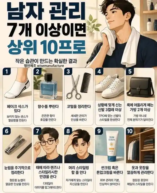 남자관리 7개이상 상위 10프로