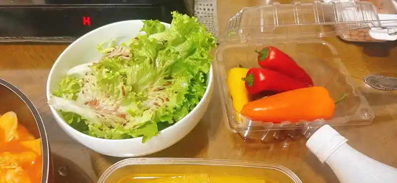 저녁으로 홈메이드 떡볶이 1인분 했습니다