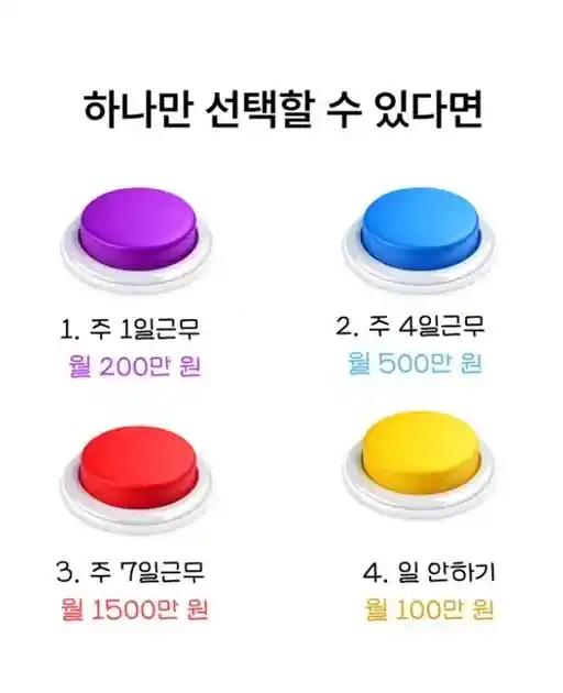 이중 하나만 선택한다면?