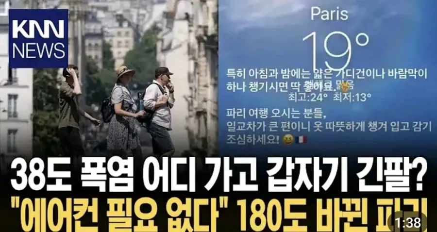 역대급 폭염이라던 유럽 날씨 근황