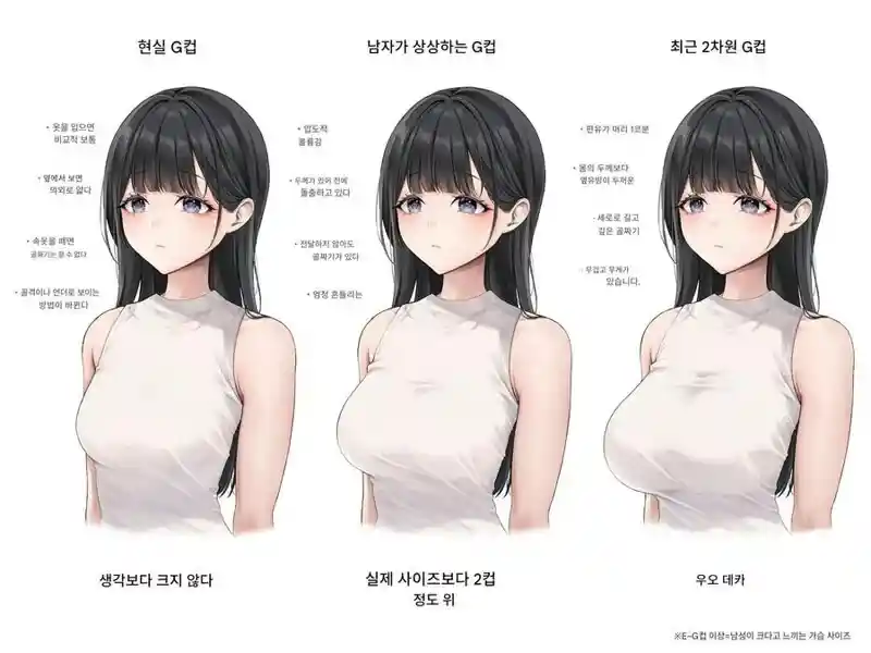 ㅇㅎ?) 우리가 상상하는 G컵과 실제 G컵의 차이