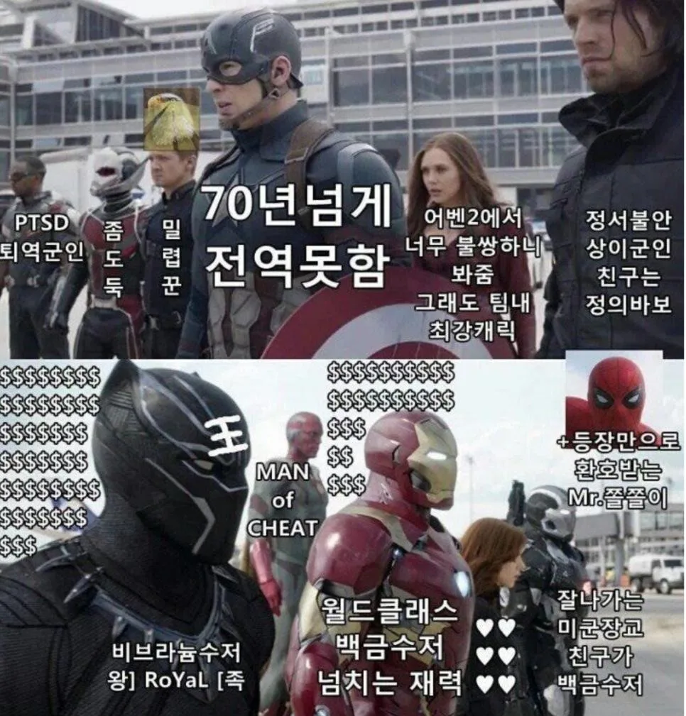 지금은 다르게 보이는 캡틴 아메리카:시빌 워