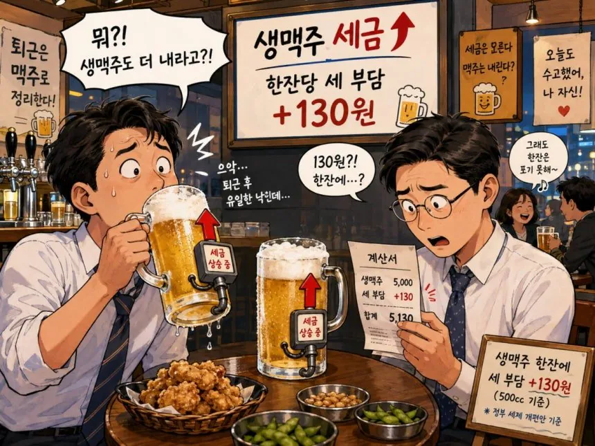 퇴근길 '생맥주' 즐겨 마셨는데…'술맛' 떨어질 소식 나왔다