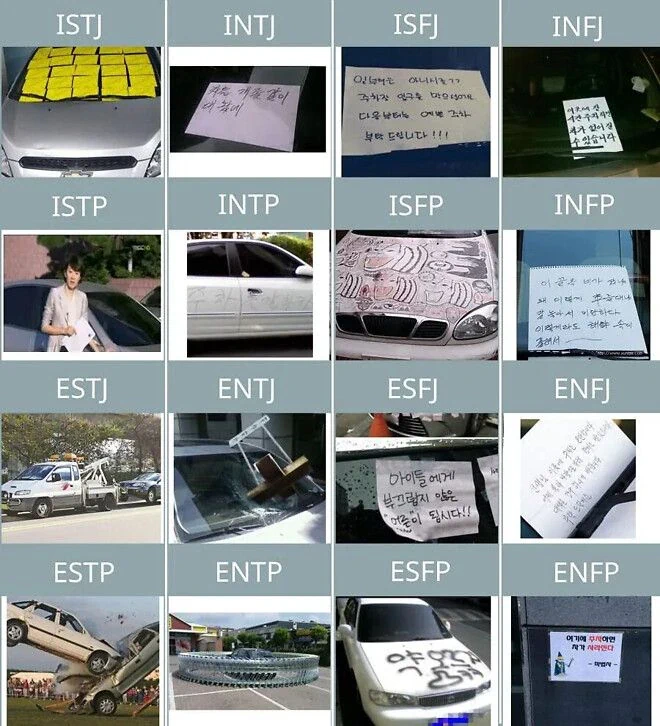 MBTI별 불법주차 대응 방법