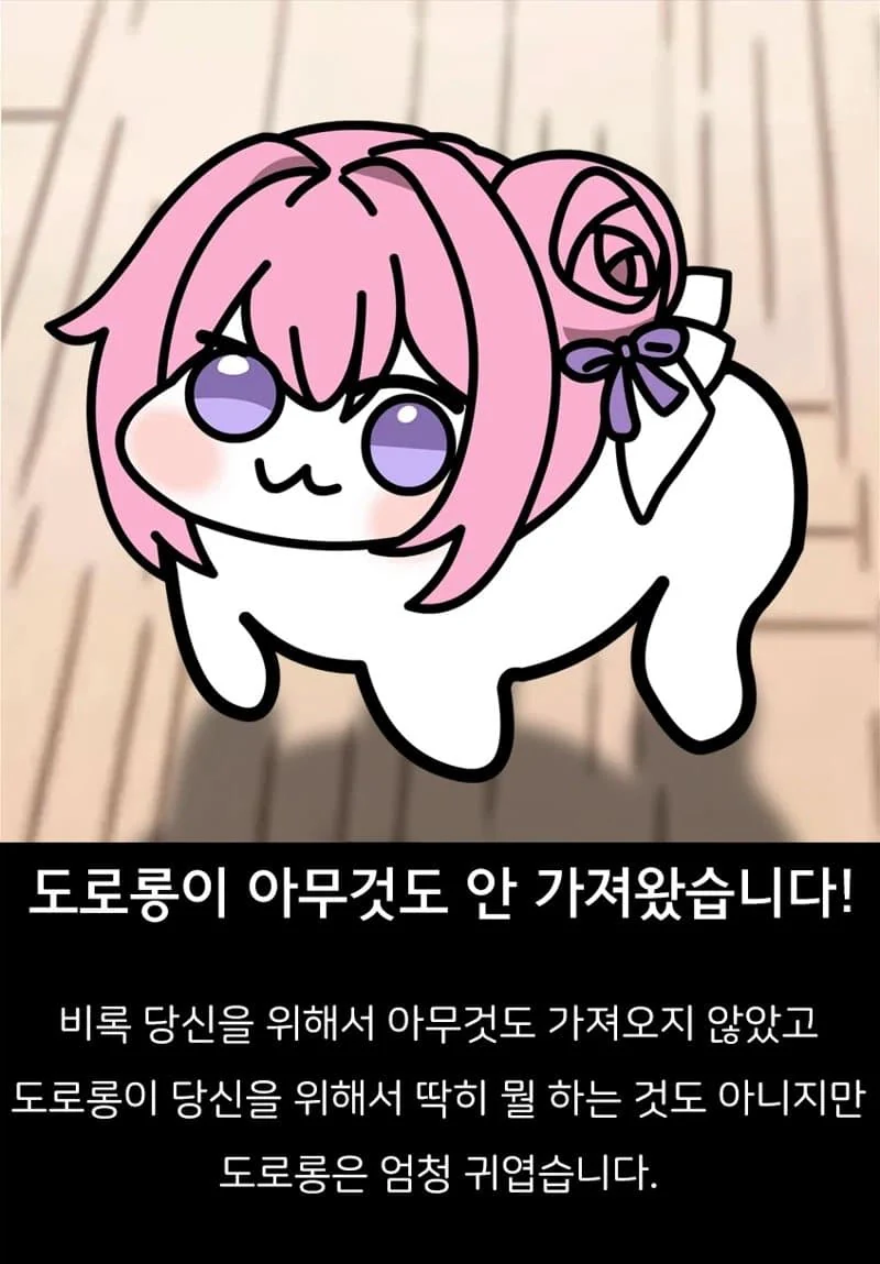 도로롱이 ???를 갖고왔습니다!
