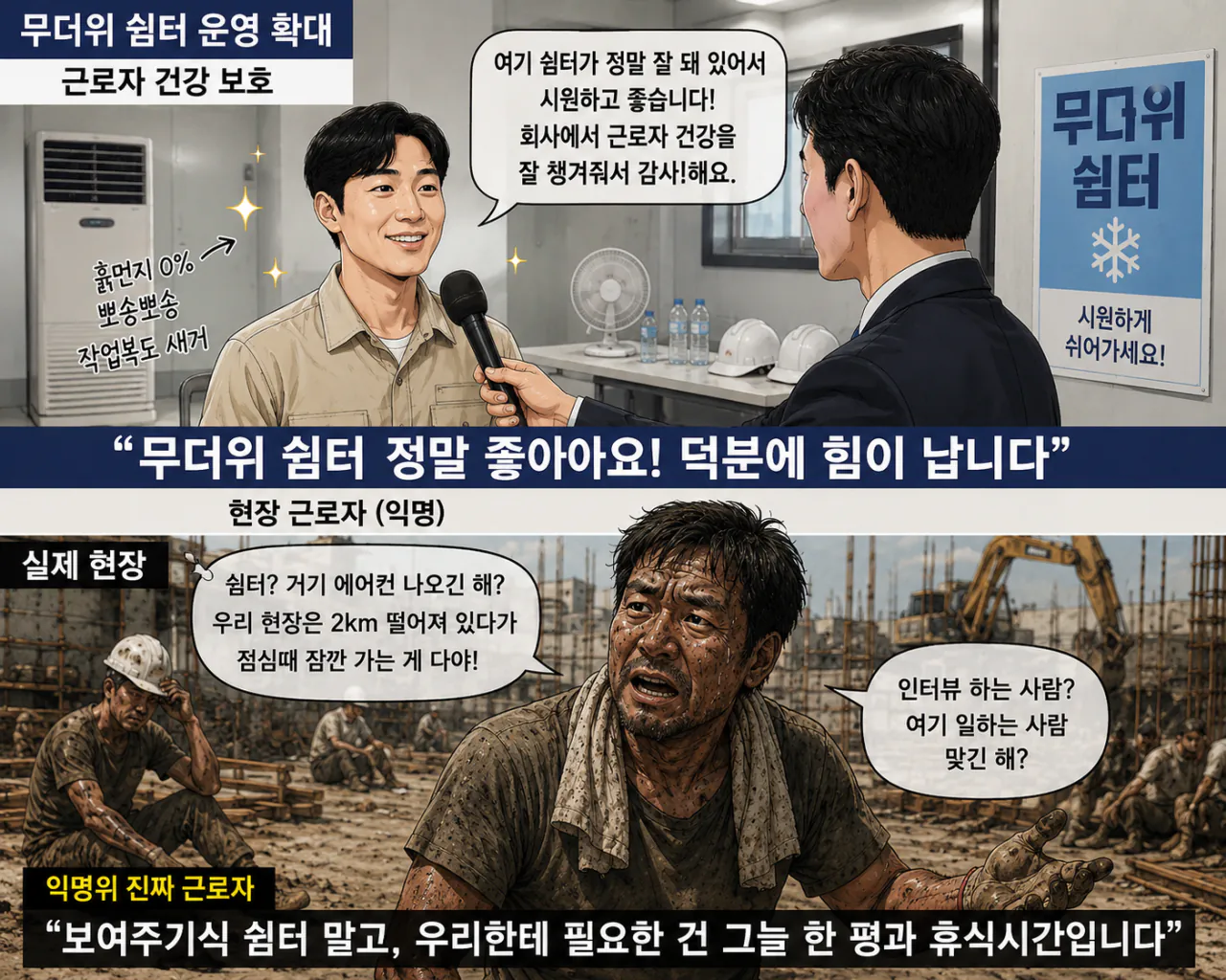 뉴스 보다가 존나 웃겼던 무더위쉼터 관련 기사