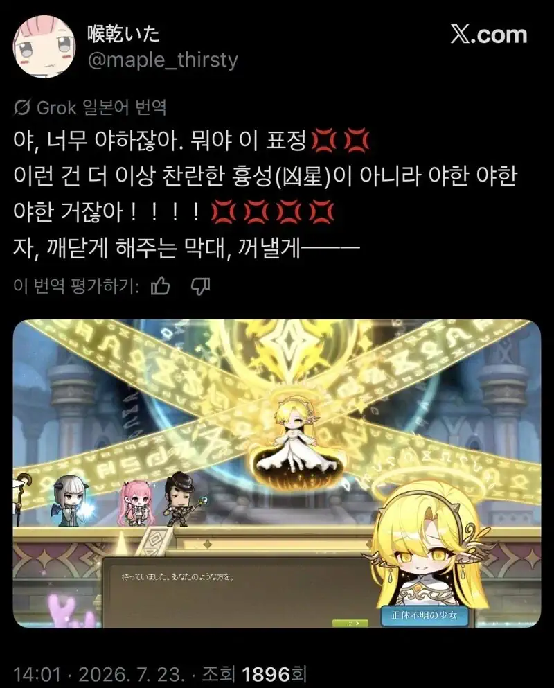 일본 메이플 유저 평균.jpg
