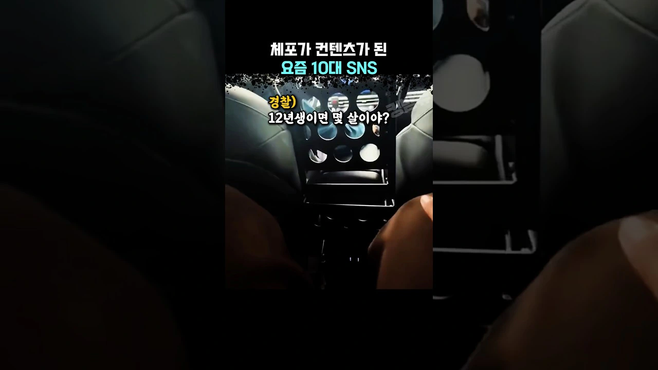 체포가 컨턴츠가된 요즘 10대 SNS