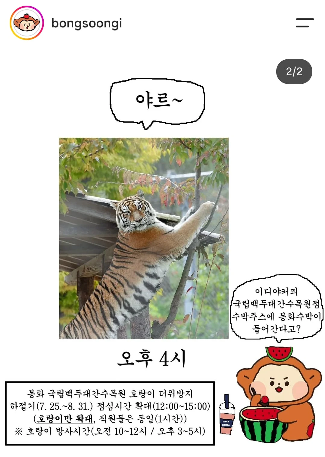 요새 치고 올라오는 봉화군 SNS