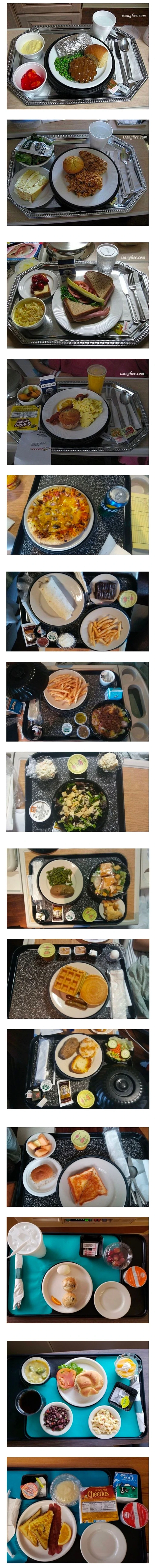 미국 병원서 출산 후 산모에게 주는 식단
