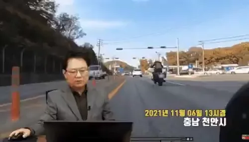 오토바이 과실 주장하는 스파크 운전자