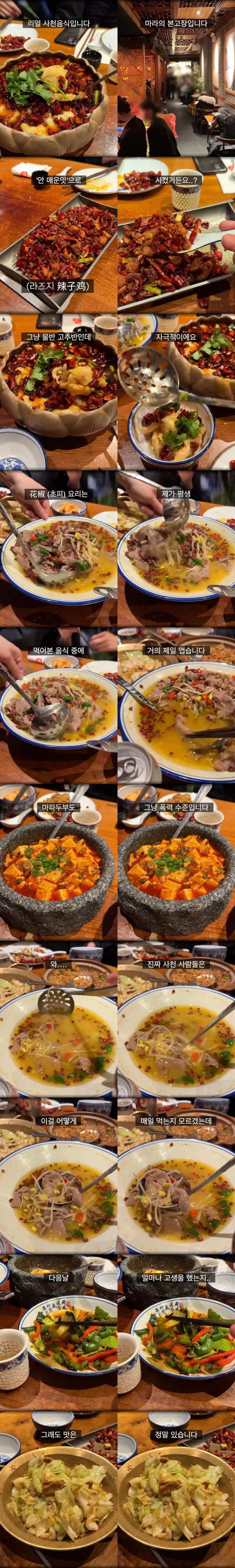 진짜 맵다는 중국 사천 음식.jpg