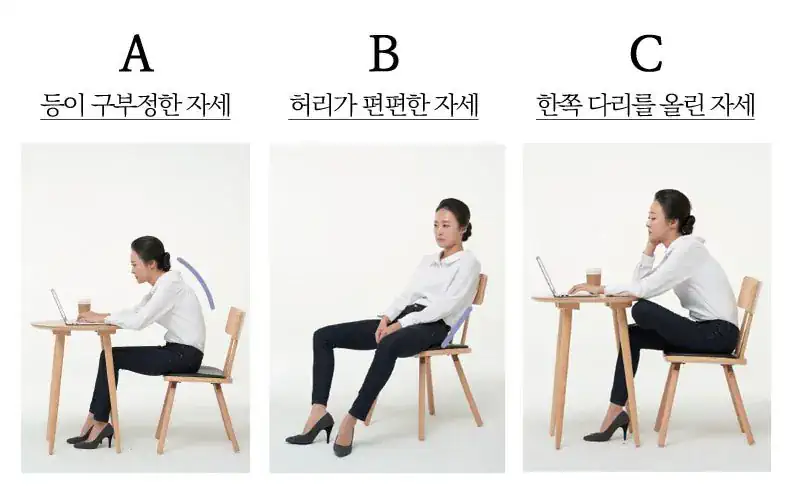 직장인들 마다 은근히 갈린다는 근무 할때 자세