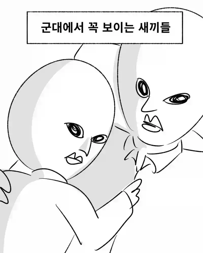 군대에서 볼 수 있는 애들