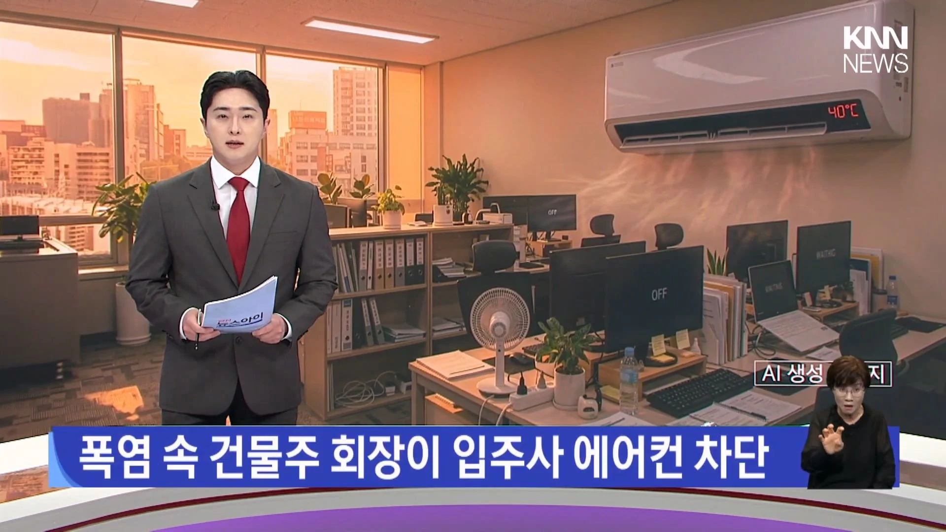 불법 하도급 신고했더니 협력업체 에어컨 차단 시켜버렸다는 부산의 한 건설사