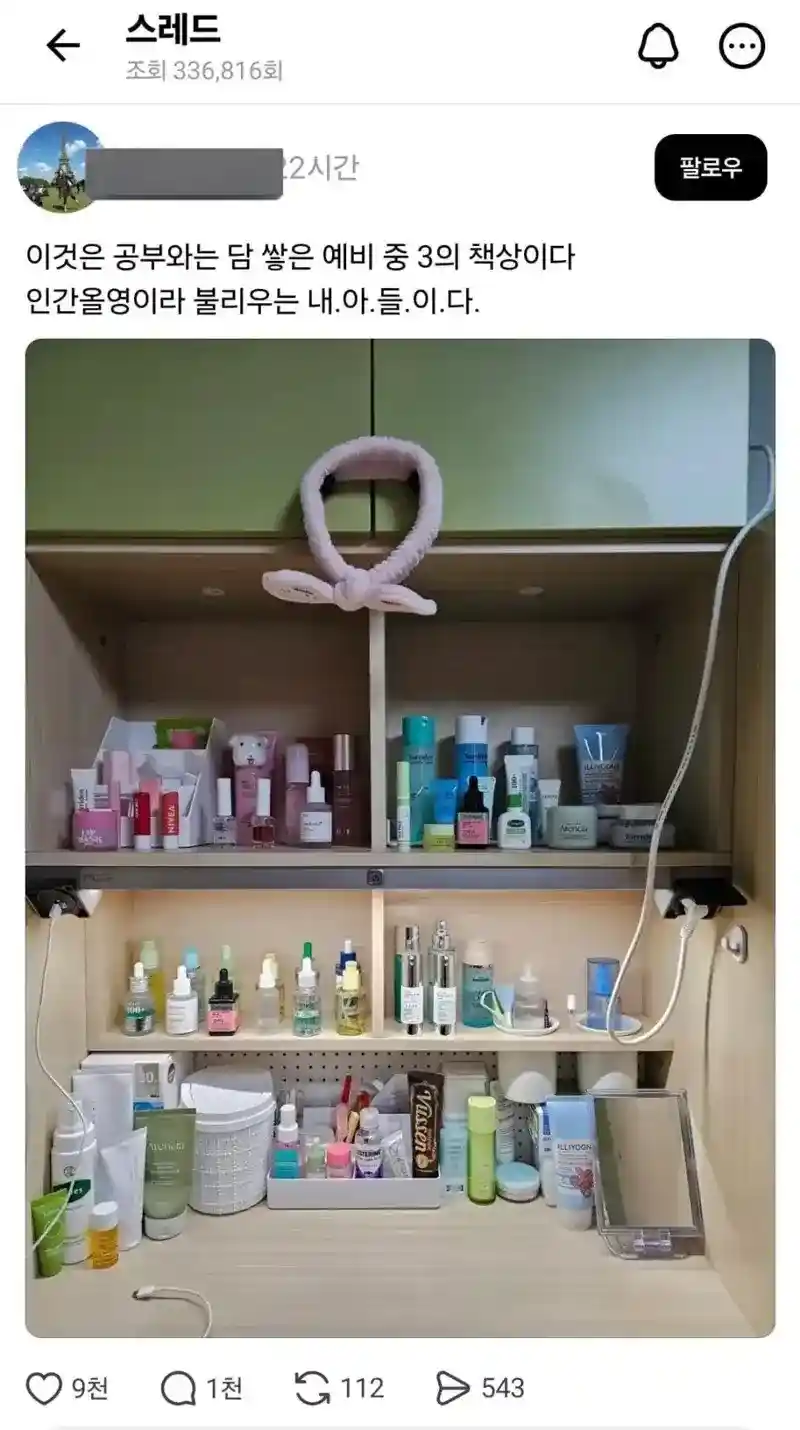 인간 올리브영과 사는 어머니