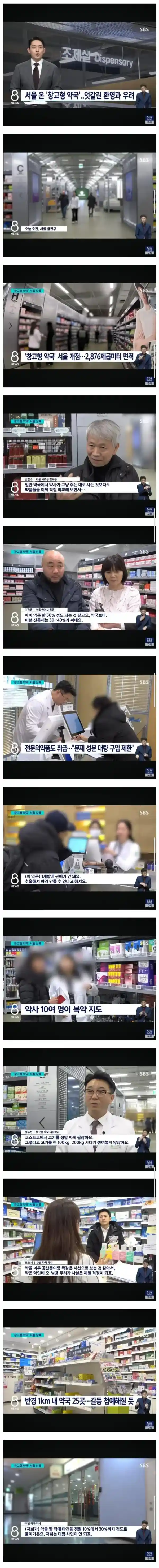 "50% 싸다" 카트에 수북...서울 창고형 약국 오픈에 엇갈린 반응