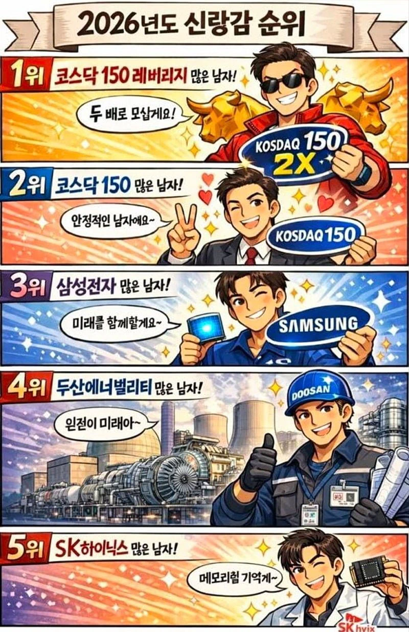 2026년도 신랑감 순위