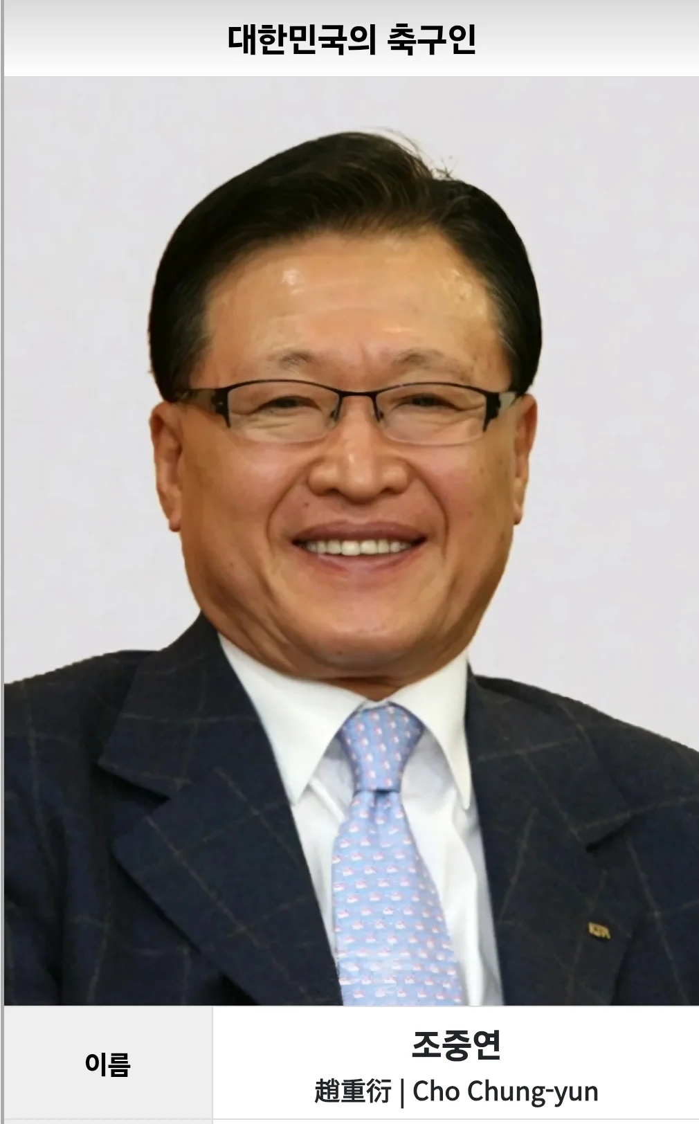2011년 ~ 2013년 당시 축구협회장