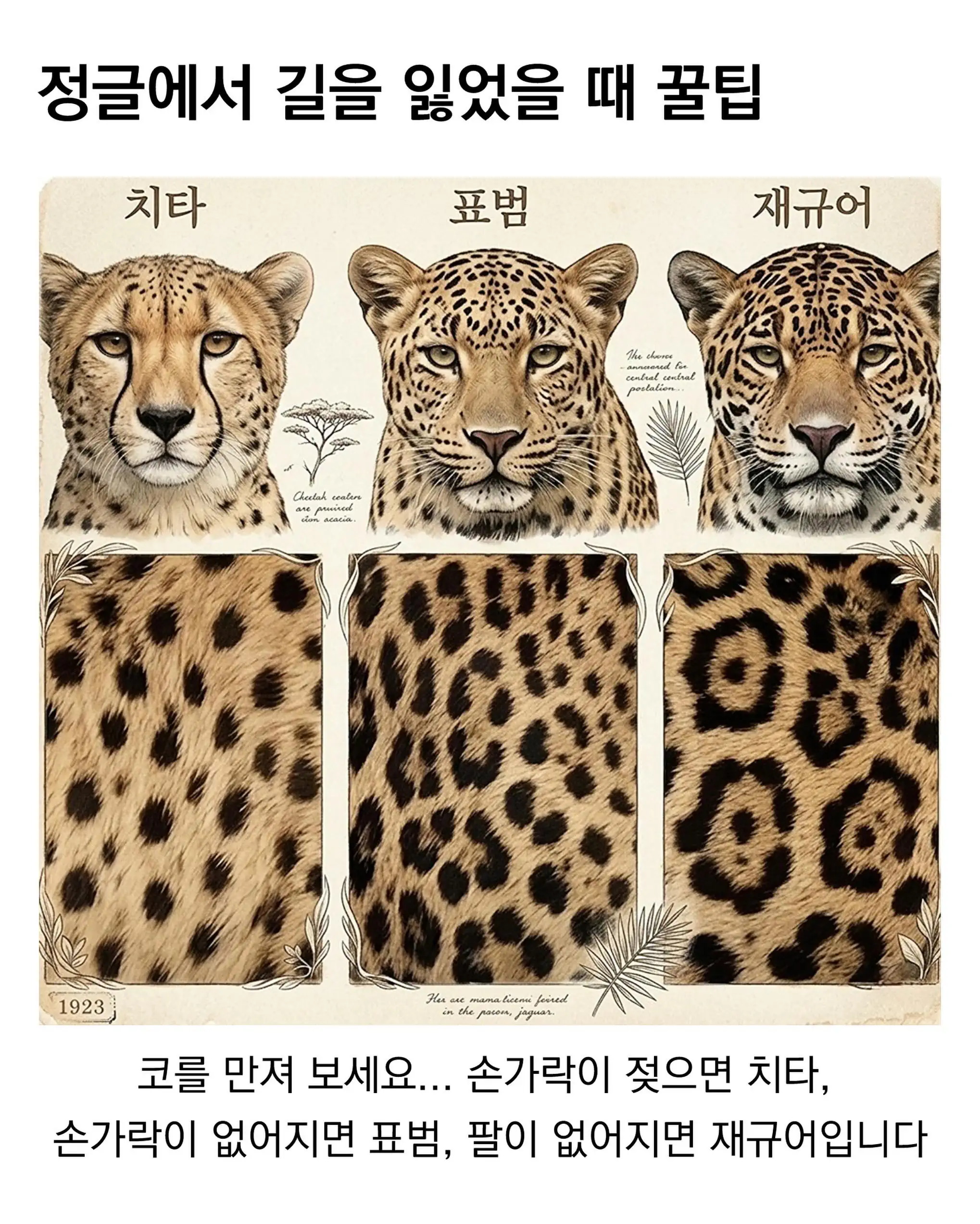 정글에서 길을 잃었을 때 꿀팁