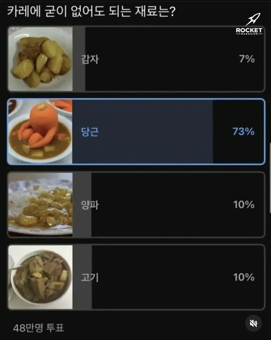 카레에 굳이 없어도되는 재료 고르기.jpg