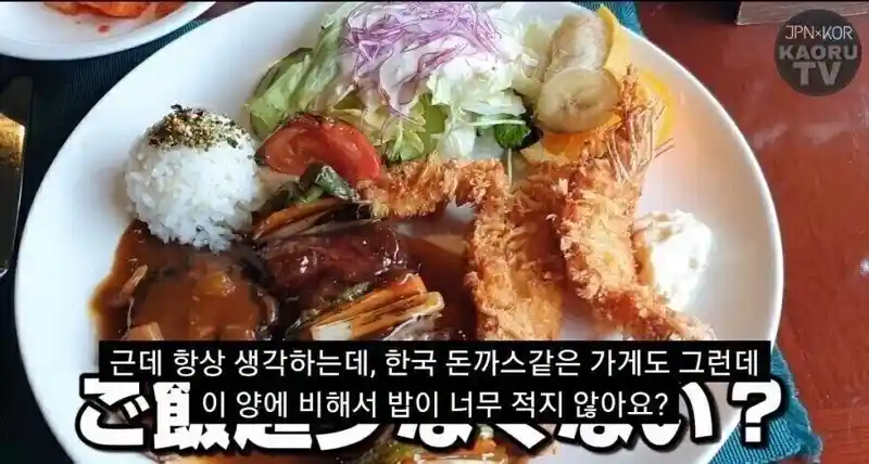 한국 돈까스에 불만이 있는 일본인