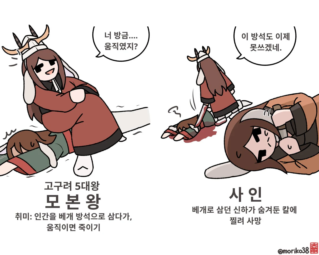 토끼조선) 인간을 방석으로 쓰던 고구려 왕