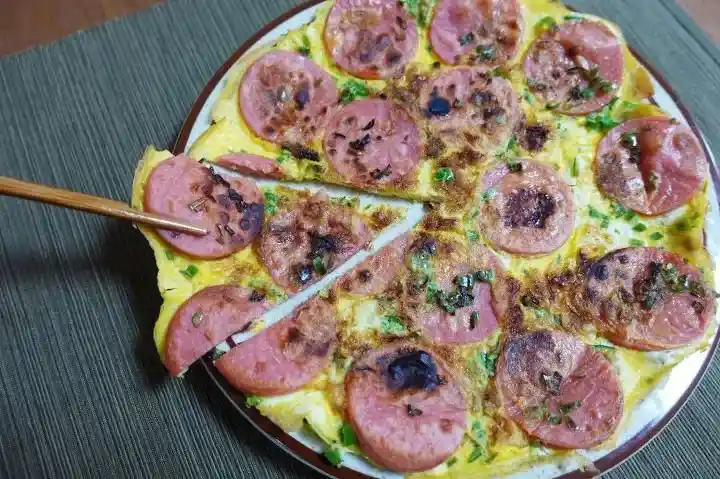 코리안 페퍼로니피자