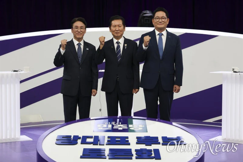 김민석 46.3%-정청래 43.6%-송영길 7.3% [여론조사]