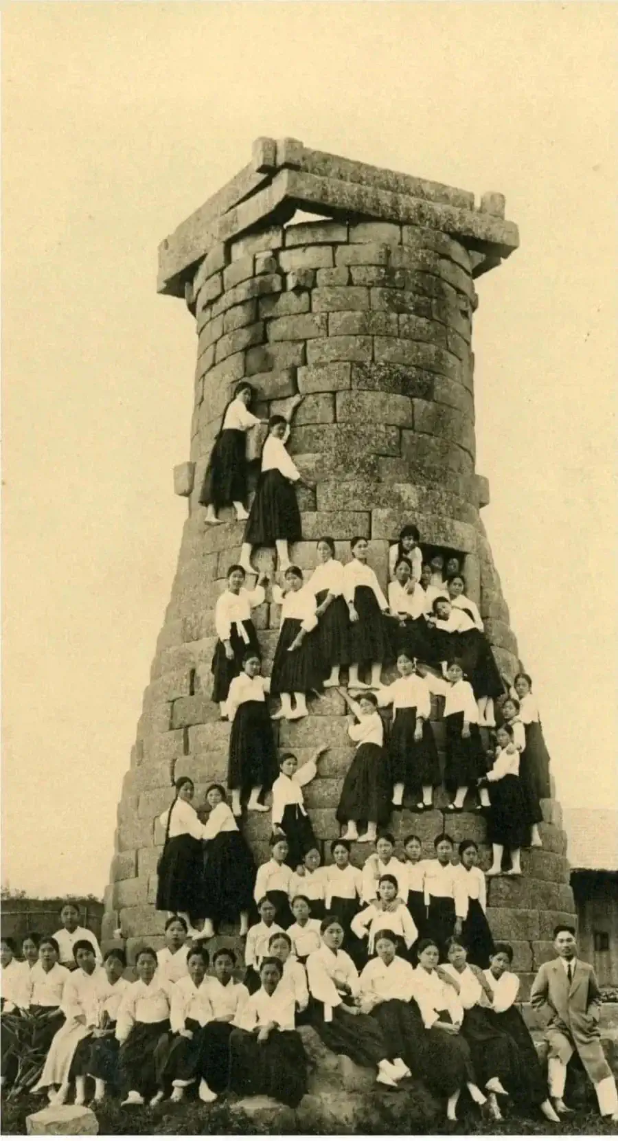 배화여자고등보통학교 1932년 수학여행 사진
