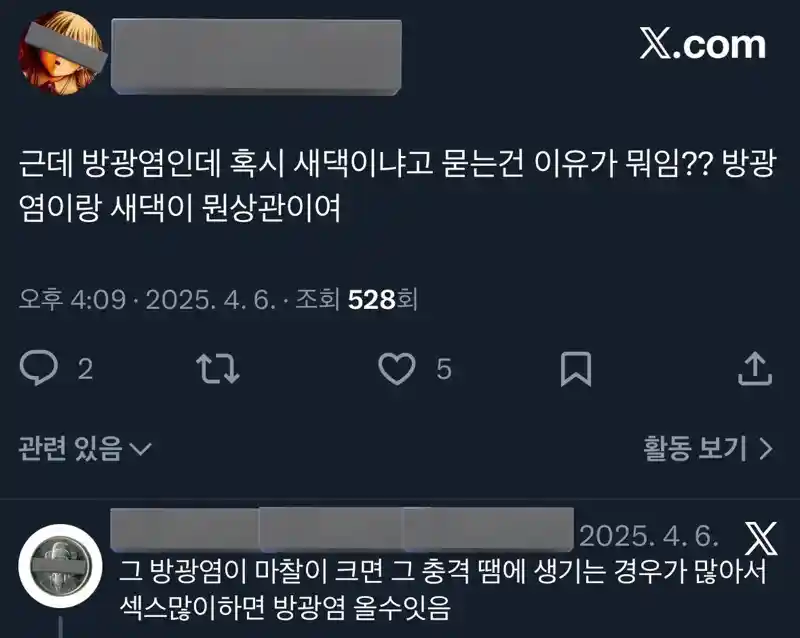방광염 환자에게 신혼이냐고 물어보는 이유